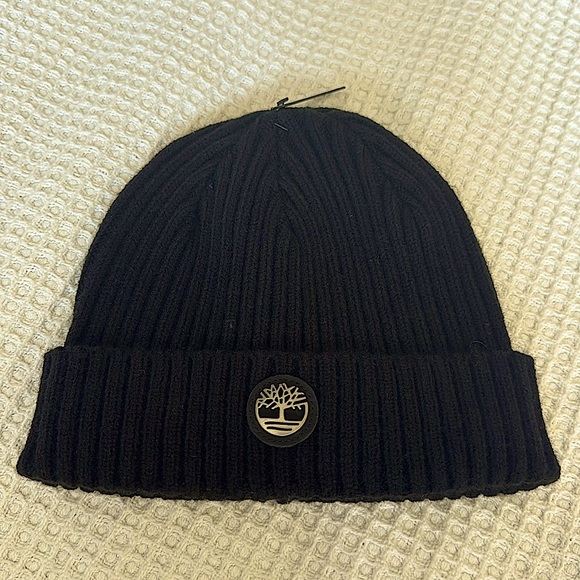 Timberland NWT Black Beanie - Picture 1 of 4